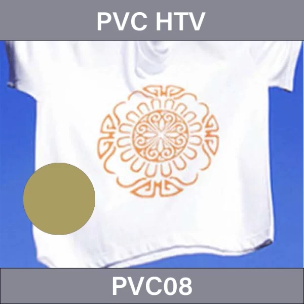 Burnished Gold PVC HTV –  PVC Heat Transfer Vinyl PVC08