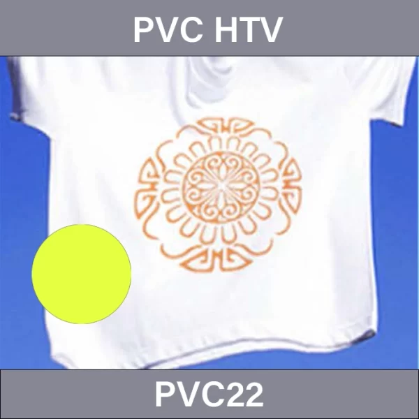 Fluorescent Yellow PVC Heat Transfer Vinyl –  PVC Heat Transfer Vinyl PVC22