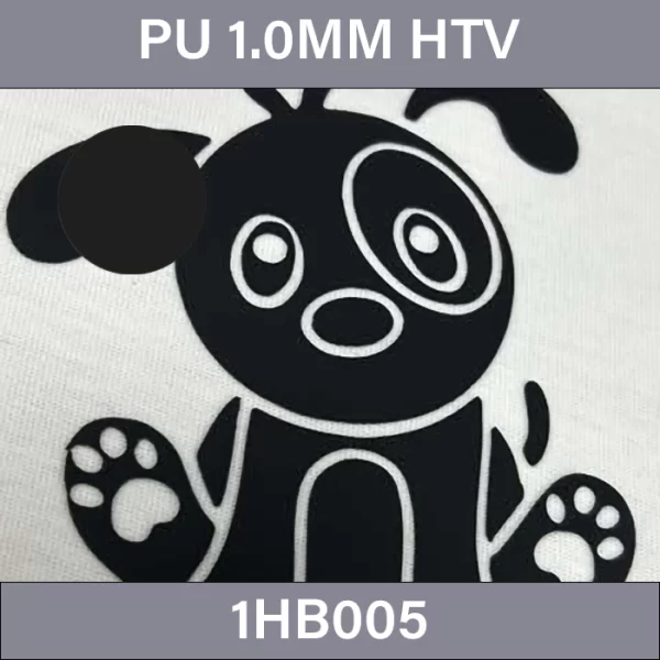Gray black 2 1.0mm PU HTV –  1.0MM Heat Transfer Vinyl 1HB005