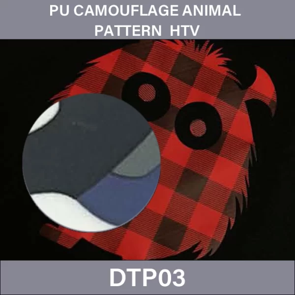 PU Camouflage Animal HTV Vinyl –  PU Camouflage Animal Pattern Heat Transfer Vinyl DTP03