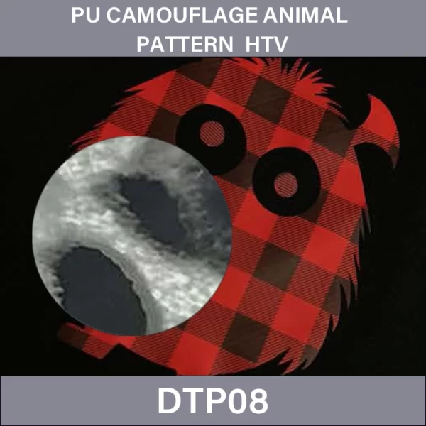 PU Camouflage Animal Grain HTV Vinyl –  PU Camouflage Animal Pattern Heat Transfer Vinyl DTP08