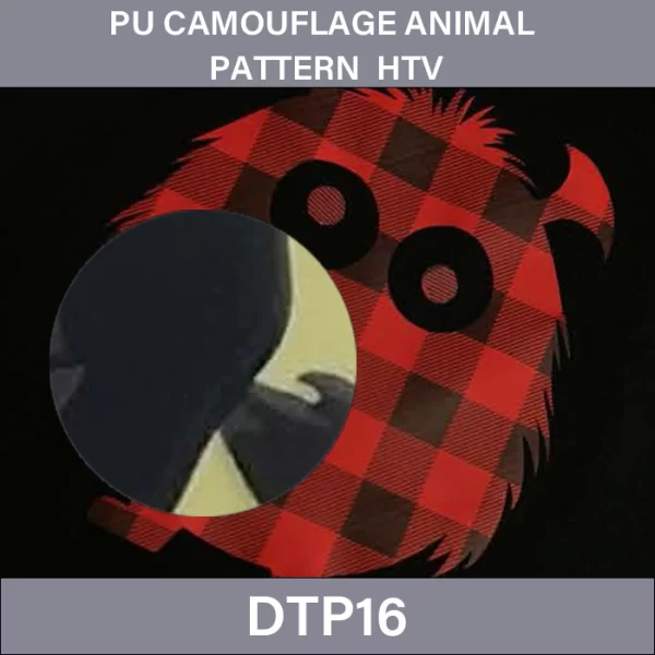 Polyurethane Camouflage Animal Grain HTV Vinyl –  PU Camouflage Animal Pattern Heat Transfer Vinyl DTP16