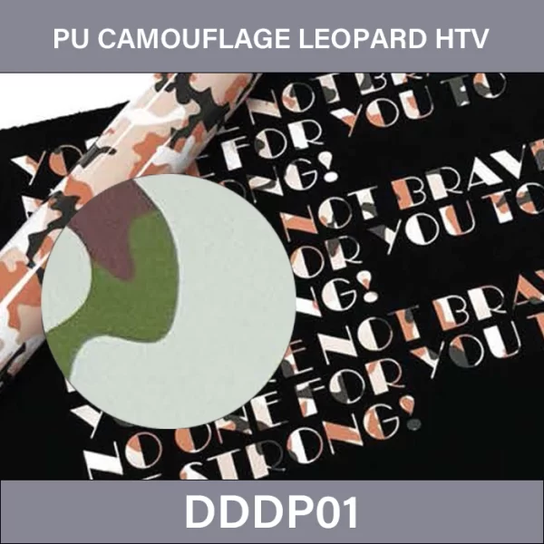 PU Camouflage Leopard HTV –  PU Camouflage Leopard Grain Film Heat Transfer Vinyl DDDP01