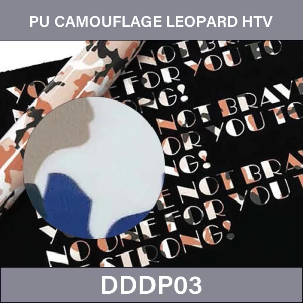 PU Camouflage Leopard HTV Vinyl –  PU Camouflage Leopard Grain Film Heat Transfer Vinyl DDDP03
