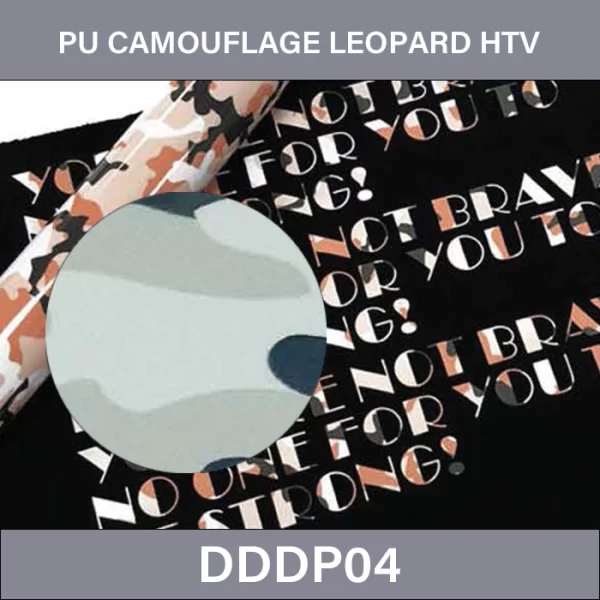 PU Camouflage Leopard HTV Film –  PU Camouflage Leopard Grain Film Heat Transfer Vinyl DDDP04