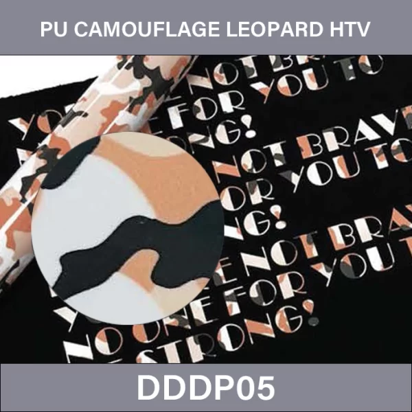 HTV PU Camouflage Leopard –  PU Camouflage Leopard Grain Film Heat Transfer Vinyl DDDP05