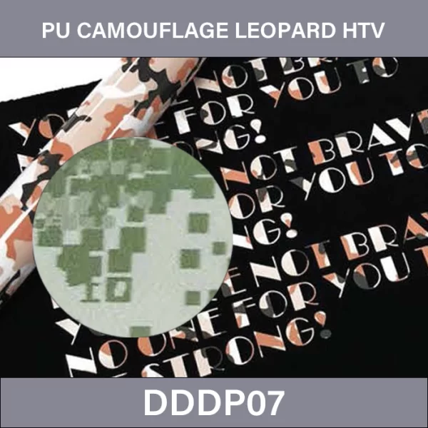 PU Camouflage Leopard Grain HTV –  PU Camouflage Leopard Grain Film Heat Transfer Vinyl DDDP07