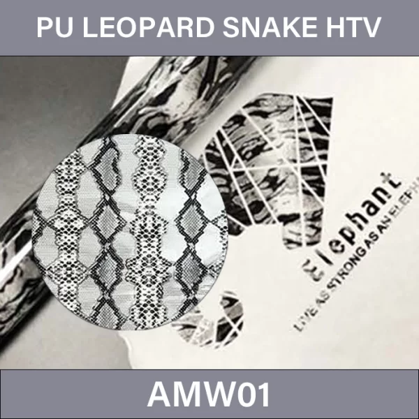 Leopard Snake Pattern HTV –  PU Leopard Snake Pattern Heat Transfer Vinyl AMW01