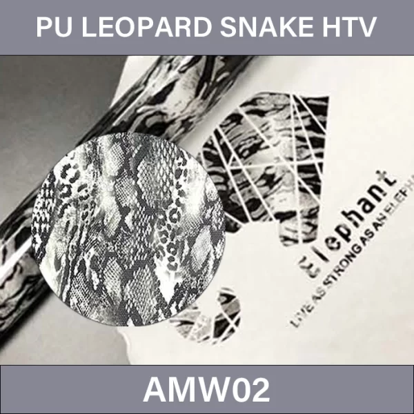 PU Leopard Snake Pattern HTV –  PU Leopard Snake Pattern Heat Transfer Vinyl AMW02