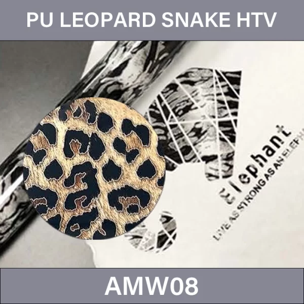 PU Leopard Snake Pattern HTV –  PU Leopard Snake Pattern Heat Transfer Vinyl AMW08