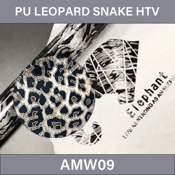 PU Leopard Pattern Heat Transfer Vinyl Film –  PU Leopard Snake Pattern Heat Transfer Vinyl AMW09