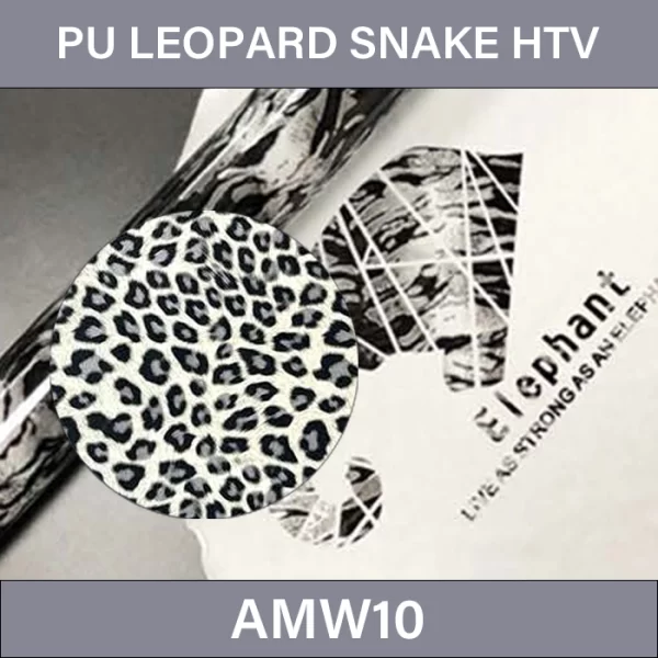 PU Leopard Pattern Heat Transfer Vinyl –  PU Leopard Snake Pattern Heat Transfer Vinyl AMW10