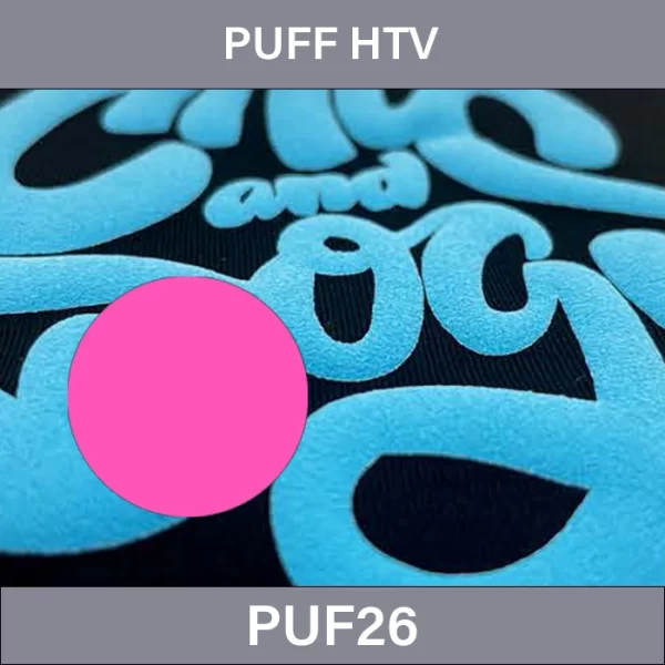 Knockout Pink PUFF HTV –  PUFF Heat Transfer Vinyl PUF26