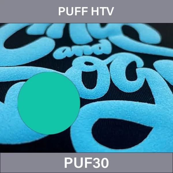 Aqua Green PUFF Heat Transfer Vinyl –  PUFF Heat Transfer Vinyl PUF30