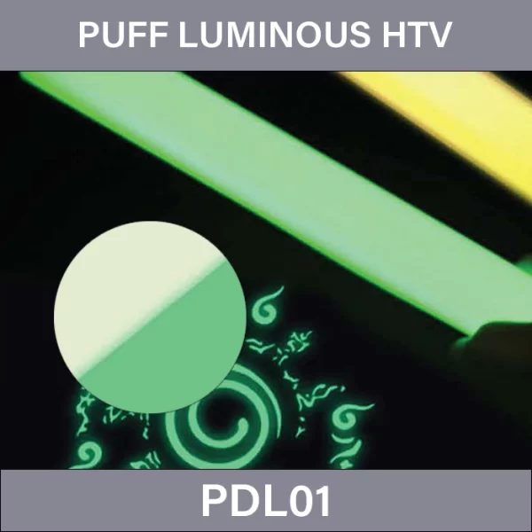 Green gradient PUFF Luminous HTV –  PUFF Luminous Heat Transfer Vinyl PDL01