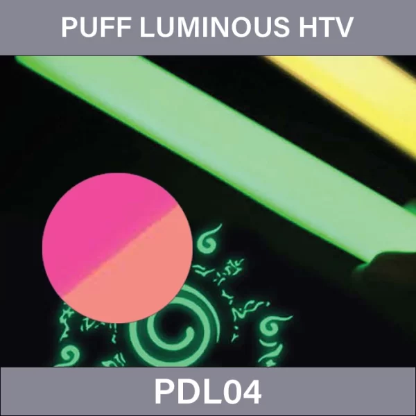 Pink gradient PUFF Luminous HTV –  PUFF Luminous Heat Transfer Vinyl PDL04