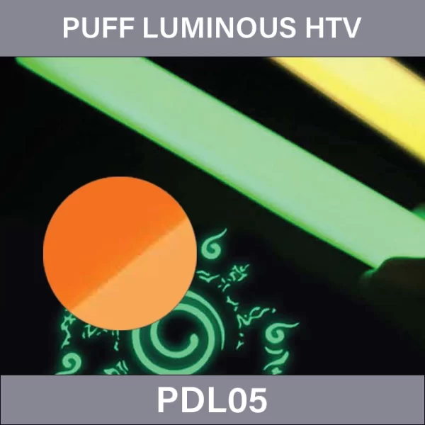 Orange gradient PUFF Luminous HTV –  PUFF Luminous Heat Transfer Vinyl PDL05