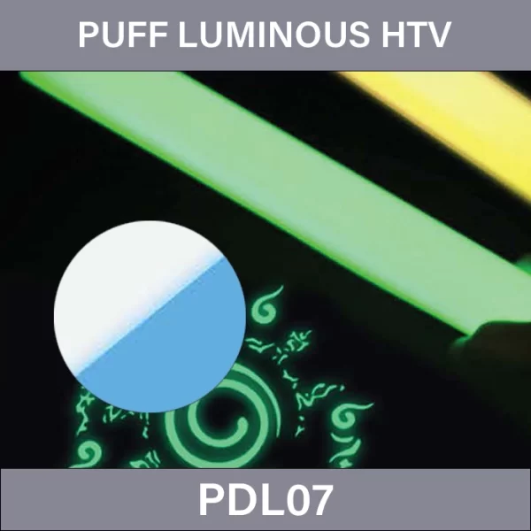 White and blue gradient PUFF Luminous HTV –  PUFF Luminous Heat Transfer Vinyl PDL07