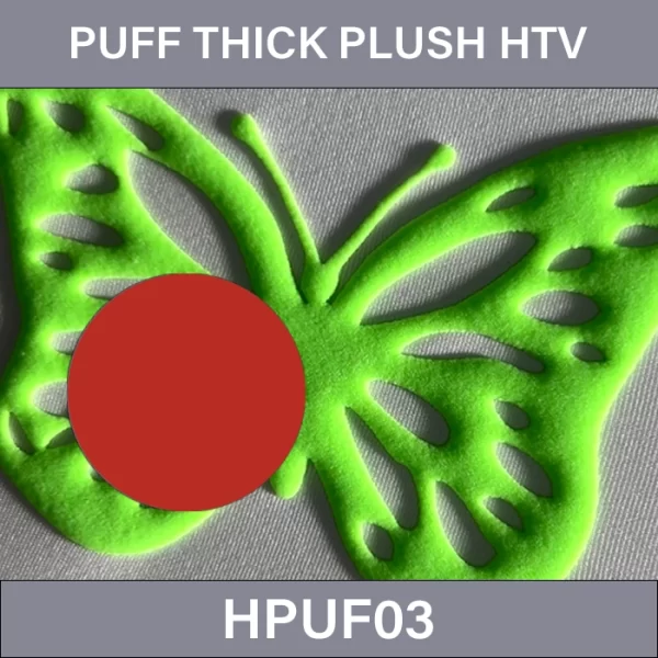 Red PUFF Thick Plush HTV –  PUFF Thick Plush Heat Transfer Vinyl HPUF03