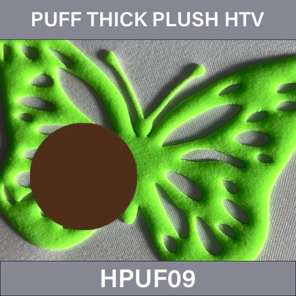 Brown PUFF Thick Plush HTV –  PUFF Thick Plush Heat Transfer Vinyl HPUF09